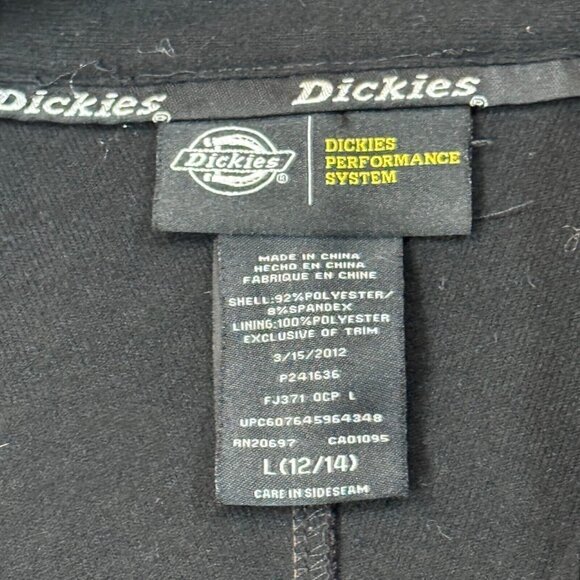 Dickies Womens Brown Pink Plaid Full Zip Jacket Long Sleeve Collar Zip Size L - Picture 10 of 16